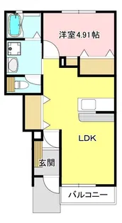 G・フォンティーヌA【1階】の間取り