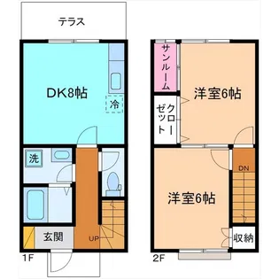 シャスターデージー【1階】の間取り