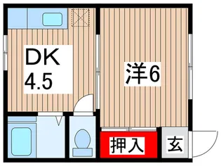 小田原アパ-ト【2階】の間取り
