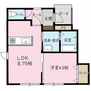 ファームレヂデンス函館駅前【1階】の間取り