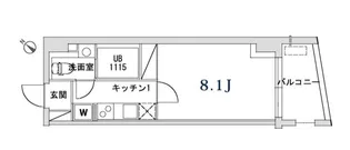 ヴォワリエ都立大学【2階】の間取り