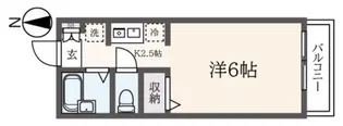 プラテーク日吉【1階】の間取り