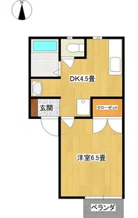 南村本ハイツNo.2【2階】の間取り
