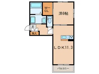 グランドシャーメゾン武庫之荘【1階】の間取り