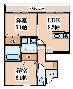 サンティエ・アヴニール【1階】の間取り