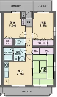 ソレイユ新川成【2階】の間取り