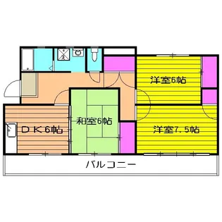 グリーンハイツ神明前【3階】の間取り