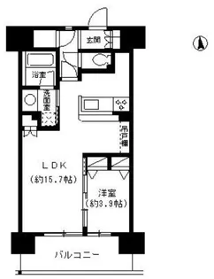 パークキューブ東品川【7階】の間取り