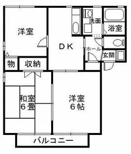サンハイツスズキ【1階】の間取り