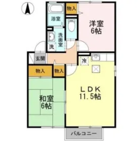 セジュール小泉 A【1階】の間取り