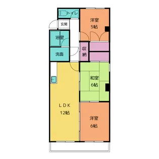 コーポ伊藤【2階】の間取り