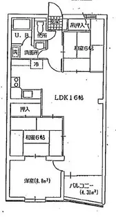 ファミーユ泉野【3階】の間取り