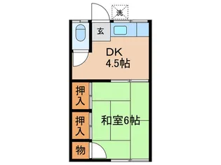 光鱗荘【2階】の間取り