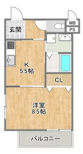 タイセイパレス寝屋川公園【2階】の間取り