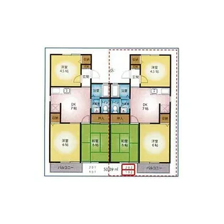 神奈川県平塚市出縄【アパート】の間取り