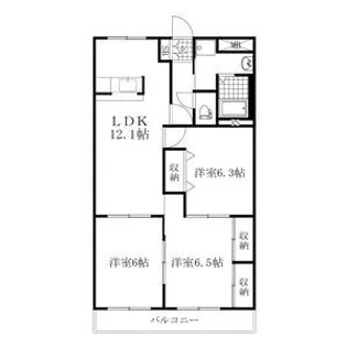 シャングリラ弐番館【2階】の間取り