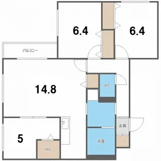 Scirocco 新札幌【3階】の間取り