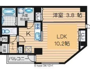 ベルアンジュ【3階】の間取り
