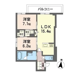 グランディール立石【3階】の間取り
