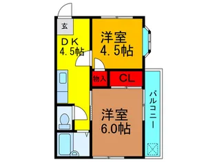 ウエストレジデンス【3階】の間取り