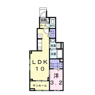 メゾン フラン【1階】の間取り