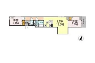 セレスティア西瑞江【3階】の間取り