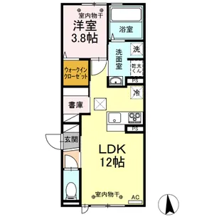 ノーブル スクエア C【1階】の間取り