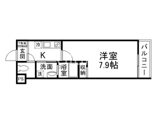 ビエノス京都伏見【2階】の間取り
