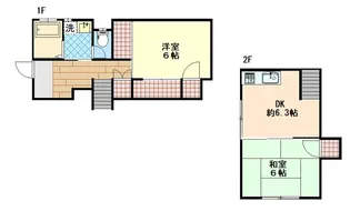 ラフィーネ通町【2階】の間取り