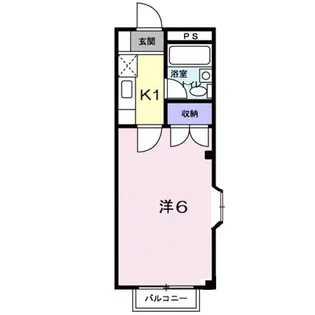 エルディム宿【1階】の間取り