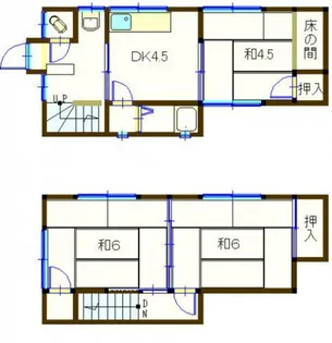 広島県広島市東区山根町【一戸建】の間取り