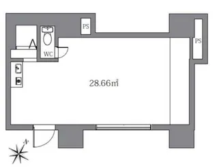 ワコーレ小石川【1階】の間取り