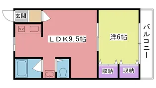ふじマンション【2階】の間取り