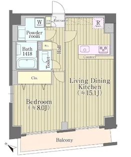 レジデンス西早稲田【5階】の間取り