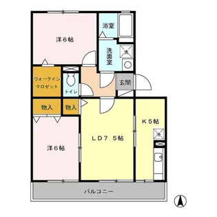 グランコート並柳 A【3階】の間取り