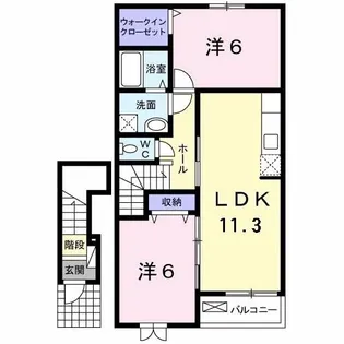 シエル・マーレ【2階】の間取り