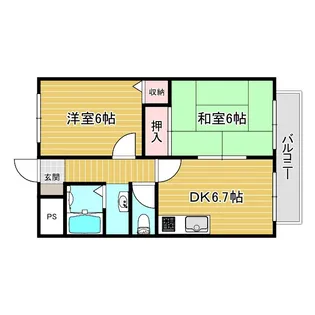 コンフォール【2階】の間取り
