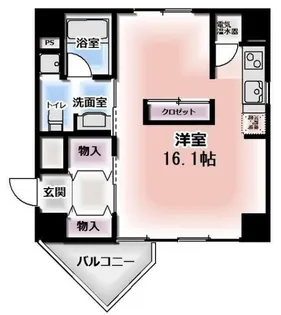 サンフレア日出町【10階】の間取り