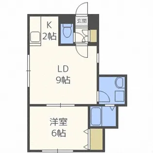 GroveAvenue壱番館【2階】の間取り