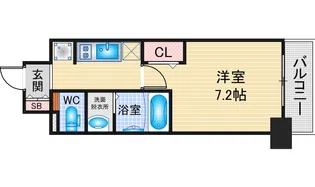 プレサンス新栄リベラ【7階】の間取り