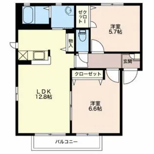 シアトル【2階】の間取り