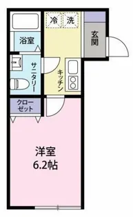 神奈川県川崎市中原区上丸子天神町【アパート】の間取り