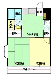 ハピネスマンション【1階】の間取り