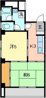 ドミール上田【3階】の間取り