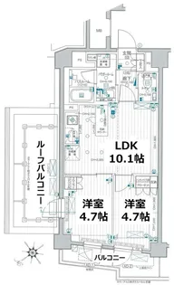 東京都荒川区東尾久3【マンション】の間取り