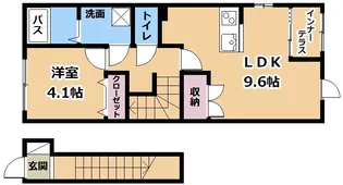 セレーノ石山【1階】の間取り