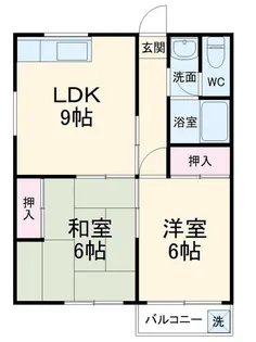 2LDKの間取り画像