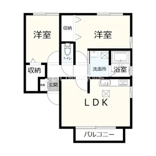 ソレイユ【2階】の間取り