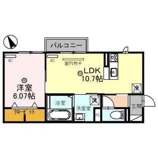 ロイヤルメゾンHYS【2階】の間取り