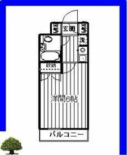 1Kの間取り画像